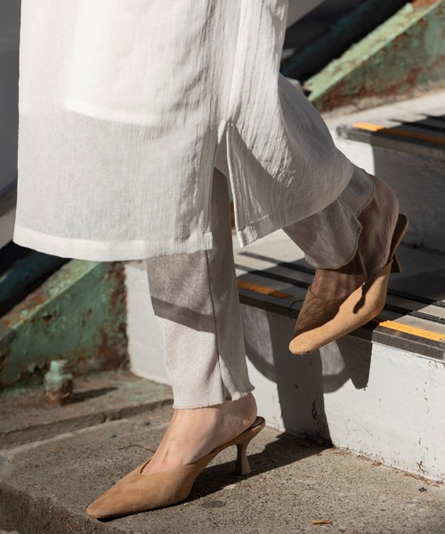 Munich(ミューニック)の「シアーリブレギンス(レギンス/スパッツ・レディース・ダークグレー/ブラック/グレイッシュベージュ・FREE)」の9枚目の写真