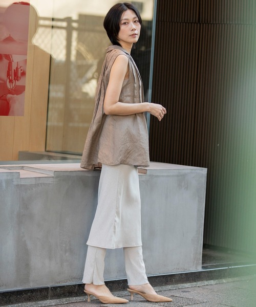 Munich(ミューニック)の「シアーリブレギンス(レギンス/スパッツ・レディース・ダークグレー/ブラック/グレイッシュベージュ・FREE)」の12枚目の写真