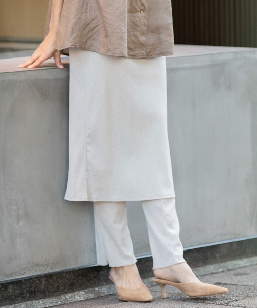 Munich(ミューニック)の「シアーリブレギンス(レギンス/スパッツ・レディース・ダークグレー/ブラック/グレイッシュベージュ・FREE)」の14枚目の写真