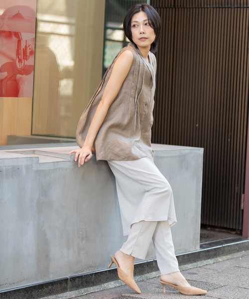 Munich(ミューニック)の「シアーリブレギンス(レギンス/スパッツ・レディース・ダークグレー/ブラック/グレイッシュベージュ・FREE)」の15枚目の写真