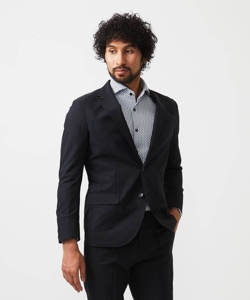MICHEL KLEIN HOMME (ミッシェルクランオム)の「メッシュスラックスパンツ セットアップ(スウェットパンツ・メンズ・ブラック/ベージュ・MEDIUM/LARGE/X-LARGE)」の3枚目の写真