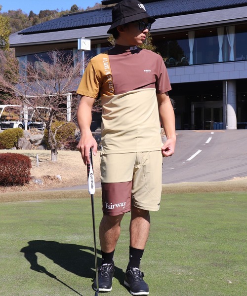 LUXE/R GOLF(ラグジュ ゴルフ)の「(RM)【LUXE/R GOLF】COOL & DRY ストレッチ スムース カラーブロック モックネック Tシャツ(Tシャツ/カットソー・メンズ・ホワイト系/ブラック系/ベージュ系/ブルー系・L/XL/M)」の16枚目の写真
