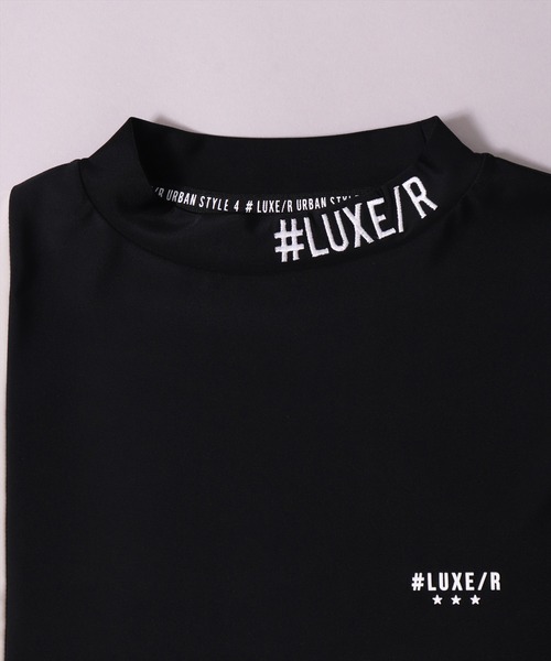 LUXE/R GOLF(ラグジュ ゴルフ)の「(RM)【LUXE/R GOLF】COOL & DRY ストレッチ スムース カラーブロック モックネック Tシャツ(Tシャツ/カットソー・メンズ・ホワイト系/ブラック系/ベージュ系/ブルー系・L/XL/M)」の12枚目の写真