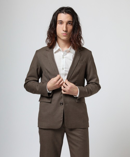 VANQUISH（ヴァンキッシュ）の「VANQUISH / ヴァンキッシュ T/R ストレッチ テーラードジャケット（テーラードジャケット・メンズ・ブラック/グレー/ライトブラウン・M/L）」の3枚目の写真