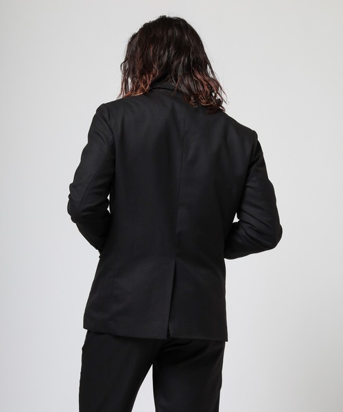 VANQUISH（ヴァンキッシュ）の「VANQUISH / ヴァンキッシュ T/R ストレッチ テーラードジャケット（テーラードジャケット・メンズ・ブラック/グレー/ライトブラウン・M/L）」の4枚目の写真