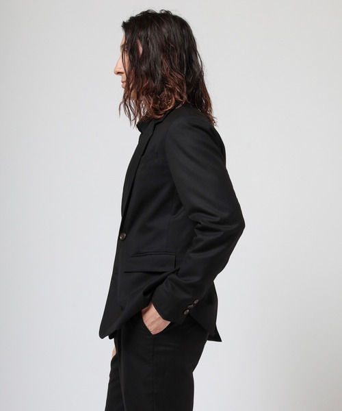 VANQUISH（ヴァンキッシュ）の「VANQUISH / ヴァンキッシュ T/R ストレッチ テーラードジャケット（テーラードジャケット・メンズ・ブラック/グレー/ライトブラウン・M/L）」の5枚目の写真