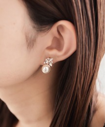 dee doo dah（ディドゥダ）の「＜痛くないシリーズ＞【deedoodah】パールデザイン　スプリングイヤリング（イヤリング）」