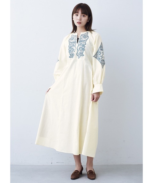 MEDE19F(メデジュウキュウ)の「BRAND NEW MIX STYLE エンブロイダリーワンピース(ワンピース・レディース・アイボリー・M/L/LL/3L/SP/MP)」の9枚目の写真