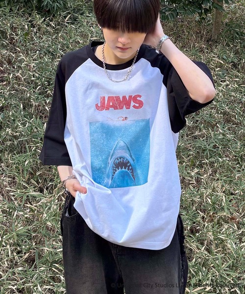 ILL'S(イルズ)の「【retro movie】GREMLINS / Back To The Future / JAWS ヴィンテージライク レトロ映画半袖Tシャツ メンズ レディース(Tシャツ/カットソー・メンズ・ホワイト/ブラック/ホワイト系その他3/ホワイト系その他/ブラック系その他3/ホワイト系その他2/ブラック系その他/ブラック系その他2・L/M)」の5枚目の写真