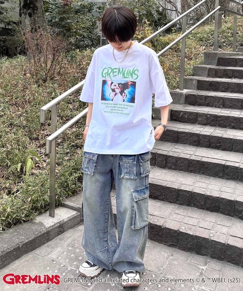 ILL'S(イルズ)の「【retro movie】GREMLINS / Back To The Future / JAWS ヴィンテージライク レトロ映画半袖Tシャツ メンズ レディース(Tシャツ/カットソー・メンズ・ホワイト/ブラック/ホワイト系その他3/ホワイト系その他/ブラック系その他3/ホワイト系その他2/ブラック系その他/ブラック系その他2・L/M)」の9枚目の写真