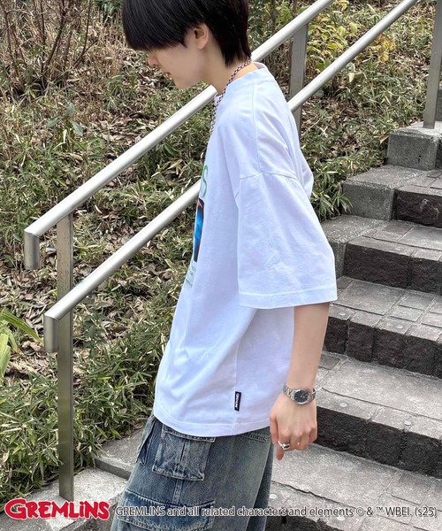 ILL'S(イルズ)の「【retro movie】GREMLINS / Back To The Future / JAWS ヴィンテージライク レトロ映画半袖Tシャツ メンズ レディース(Tシャツ/カットソー・メンズ・ホワイト/ブラック/ホワイト系その他3/ホワイト系その他/ブラック系その他3/ホワイト系その他2/ブラック系その他/ブラック系その他2・L/M)」の12枚目の写真