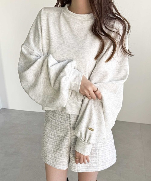 YOUING.(ユイン)の「サマーツイードショートパンツ(その他パンツ・レディース・ホワイト/ブルー・LARGE/MEDIUM)」の3枚目の写真