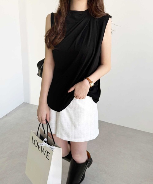 YOUING.(ユイン)の「サマーツイードショートパンツ(その他パンツ・レディース・ホワイト/ブルー・LARGE/MEDIUM)」の12枚目の写真