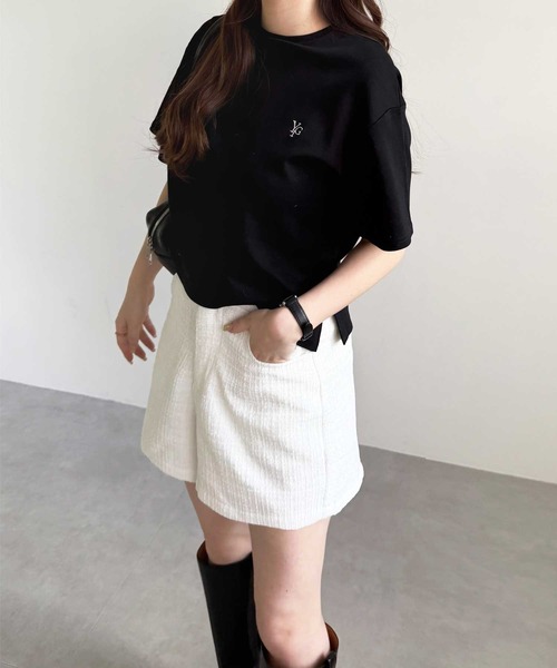 YOUING.(ユイン)の「サマーツイードショートパンツ(その他パンツ・レディース・ホワイト/ブルー・LARGE/MEDIUM)」の15枚目の写真