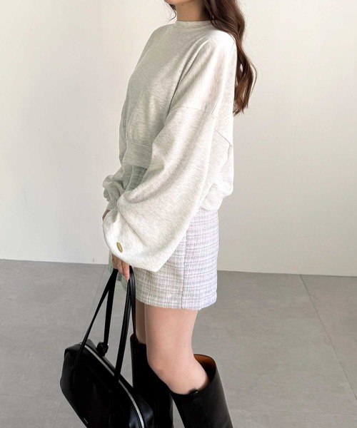 YOUING.(ユイン)の「サマーツイードショートパンツ(その他パンツ・レディース・ホワイト/ブルー・LARGE/MEDIUM)」の21枚目の写真