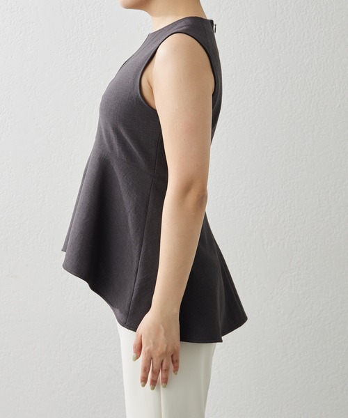 Whim Gazette ストレッチブッチャーペプラムブラウス Whim Gazette｜ストレッチブッチャーペプラムブラウス | Rakuten