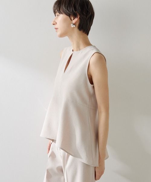 Whim Gazette(ウィムガゼット)の「ストレッチブッチャーペプラムブラウス(シャツ/ブラウス・レディース・ブラック/ベビーピンク/ブラウン・FREE)」の7枚目の写真