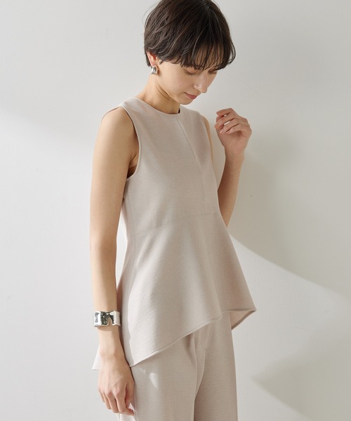 Whim Gazette(ウィムガゼット)の「ストレッチブッチャーペプラムブラウス(シャツ/ブラウス・レディース・ブラック/ベビーピンク/ブラウン・FREE)」の12枚目の写真