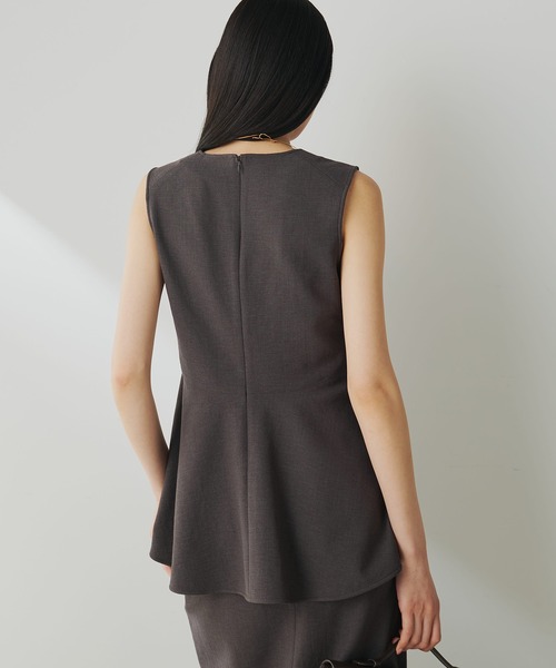 Whim Gazette(ウィムガゼット)の「ストレッチブッチャーペプラムブラウス(シャツ/ブラウス・レディース・ブラック/ベビーピンク/ブラウン・FREE)」の20枚目の写真