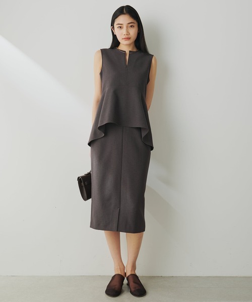 Whim Gazette ストレッチブッチャーペプラムブラウス Whim Gazette｜ストレッチブッチャーペプラムブラウス | Rakuten