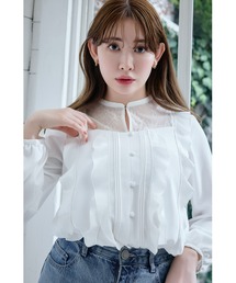 Her lip to - ★葵★ Puffed Sleeve Lace Blouse ブラウス Her lip to - ☆葵様専用☆ Puffed Sleeve Lace Blouse ブラウス