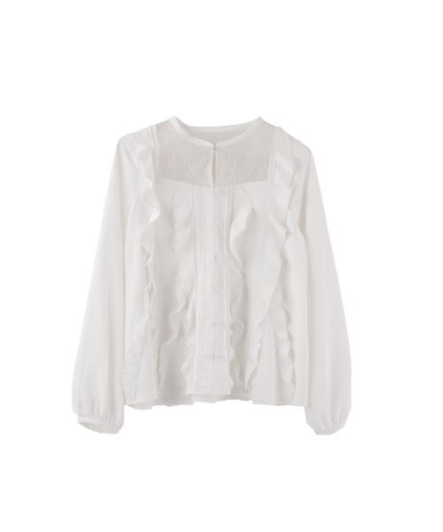 Ruffle Lace Blouse（シャツ/ブラウス）｜Her lip to（ハー