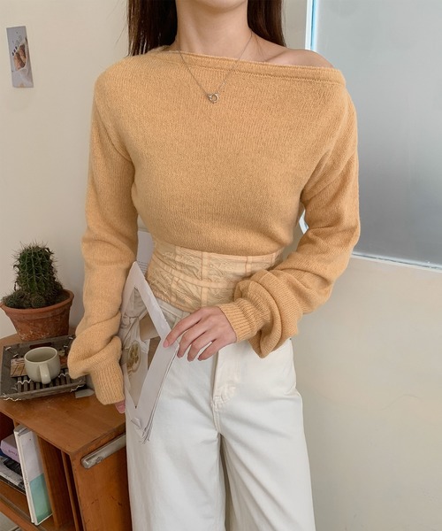 Jasmine Grandiflorum(ジャスミングランディフローラム)の「【Jasmine】コルセット風ニットプルオーバー(ニット/セーター・レディース・ホワイト/ピンク/オレンジ・FREE)」の11枚目の写真