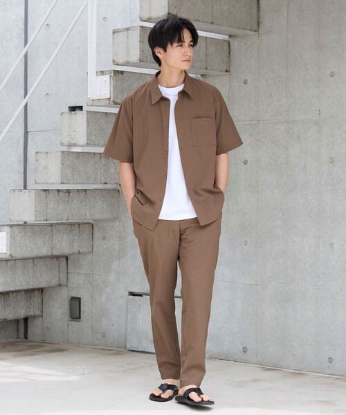 coen(コーエン)の「【爽多(R)】スリムテーパードパンツ ーストレッチ、吸水速乾、通気性、洗濯機洗い可ー(その他パンツ・メンズ・ブラック/ダークブラウン/ネイビー・S/M/L/XL)」の10枚目の写真