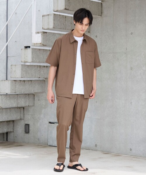 coen(コーエン)の「【爽多(R)】スリムテーパードパンツ ーストレッチ、吸水速乾、通気性、洗濯機洗い可ー(その他パンツ・メンズ・ブラック/ダークブラウン/ネイビー・S/M/L/XL)」の12枚目の写真