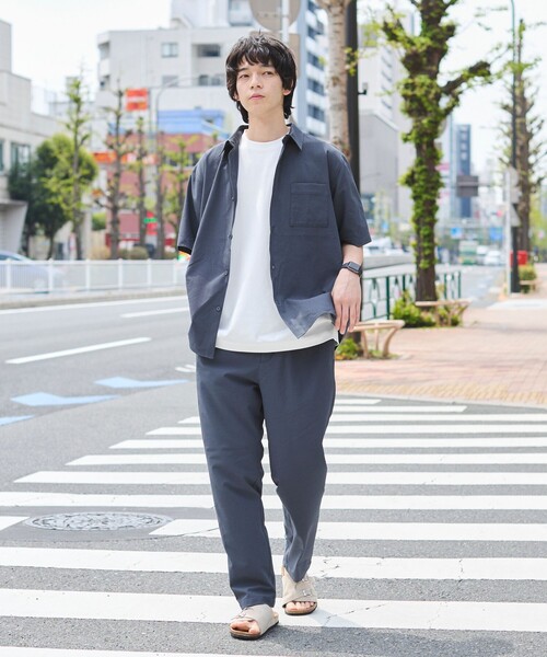 coen(コーエン)の「【爽多(R)】スリムテーパードパンツ ーストレッチ、吸水速乾、通気性、洗濯機洗い可ー(その他パンツ・メンズ・ブラック/ダークブラウン/ネイビー・S/M/L/XL)」の14枚目の写真