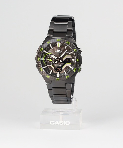 EDIFICE(CASIO)(エディフィス)の「WINDFLOW / ECB-2200YRC-1A3JF(アナログ腕時計・メンズ・ブラック×グリーン・FREE)」の16枚目の写真