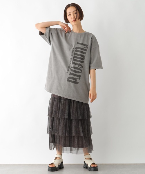 LEPSIM（レプシィム）の「ティアードチュールスカート　326087（スカート・レディース・チャコールグレー/アイボリー/レオパード・FREE）」の21枚目の写真