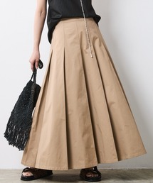 CHIC STYLE | タックロングスカート＜大きいサイズ有＞シックスタイル(スカート)