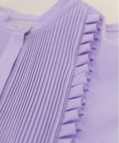 【新品・未使用】MARILYNMOON タックフリルフレアハーフスリーブシャツ タックフリルフレアハーフスリーブシャツ（シャツ/ブラウス）｜Marilyn