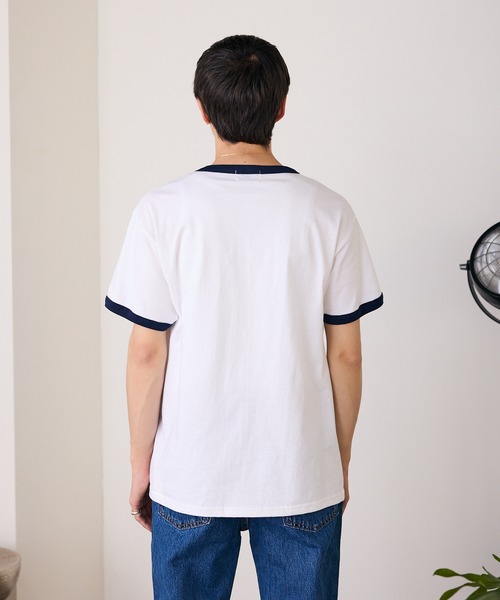PENNEYS(ぺニーズ)の「【ROOPTOKYO別注】PENNEYS/ペニーズ THE FOX RINGER T-SHIRT ロゴワンポイント リンガーTシャツ 4カラー メンズ 秋物 秋服 2026年秋冬(Tシャツ/カットソー・メンズ・ホワイト系その他/ホワイト系その他3/グレー系その他/ホワイト系その他2・S/L/M/XL)」の8枚目の写真