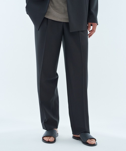 【エストネーション】新古品 ツイル イージースラックス ブラックXLサイズ ESTNATION / ツイル イージースラックス（スラックス）｜ESTNATION