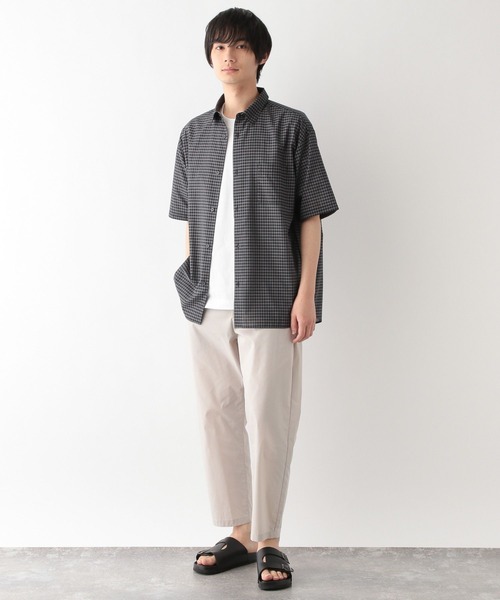 GLOBAL WORK（グローバルワーク）の「快適サマ－シャツ/シアー/287587（シャツ/ブラウス・メンズ・ブラウン/グリーン/アイボリー/ブラック/サックスブルー/ブラック系その他・SMALL/MEDIUM/LARGE/X-LARGE）」の13枚目の写真