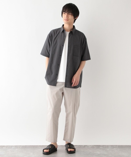 GLOBAL WORK（グローバルワーク）の「快適サマ－シャツ/シアー/287587（シャツ/ブラウス・メンズ・ブラウン/グリーン/アイボリー/ブラック/サックスブルー/ブラック系その他・SMALL/MEDIUM/LARGE/X-LARGE）」の16枚目の写真