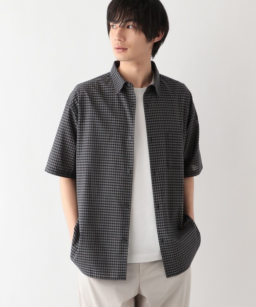 GLOBAL WORK（グローバルワーク）の「快適サマ－シャツ/シアー/287587（シャツ/ブラウス・メンズ・ブラウン/グリーン/アイボリー/ブラック/サックスブルー/ブラック系その他・SMALL/MEDIUM/LARGE/X-LARGE）」の17枚目の写真