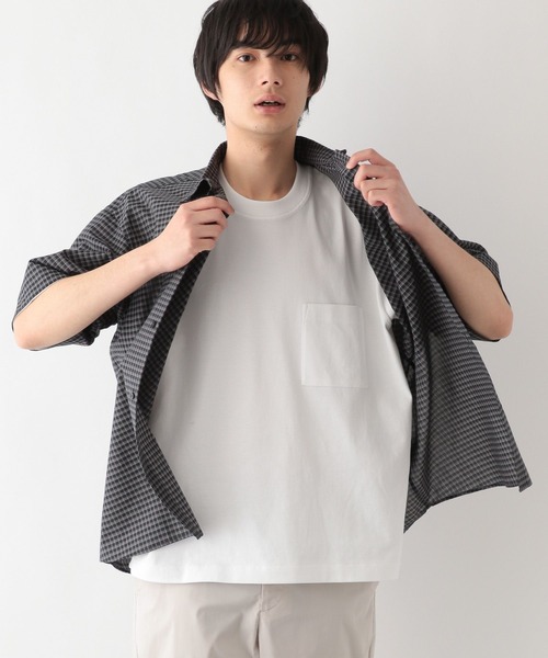 GLOBAL WORK（グローバルワーク）の「快適サマ－シャツ/シアー/287587（シャツ/ブラウス・メンズ・ブラウン/グリーン/アイボリー/ブラック/サックスブルー/ブラック系その他・SMALL/MEDIUM/LARGE/X-LARGE）」の18枚目の写真