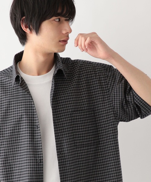 GLOBAL WORK（グローバルワーク）の「快適サマ－シャツ/シアー/287587（シャツ/ブラウス・メンズ・ブラウン/グリーン/アイボリー/ブラック/サックスブルー/ブラック系その他・SMALL/MEDIUM/LARGE/X-LARGE）」の19枚目の写真