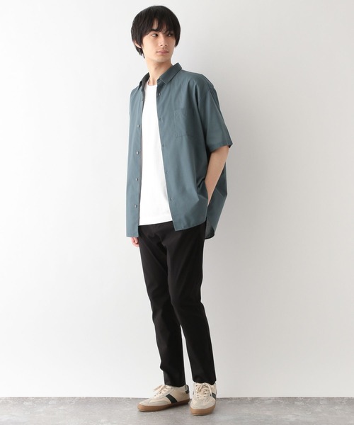 GLOBAL WORK（グローバルワーク）の「快適サマ－シャツ/シアー/287587（シャツ/ブラウス・メンズ・ブラウン/グリーン/アイボリー/ブラック/サックスブルー/ブラック系その他・SMALL/MEDIUM/LARGE/X-LARGE）」の21枚目の写真