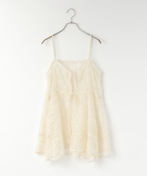 LOWRYS FARM | 2WAYコットンレースミニワンピース　492572(ワンピース)