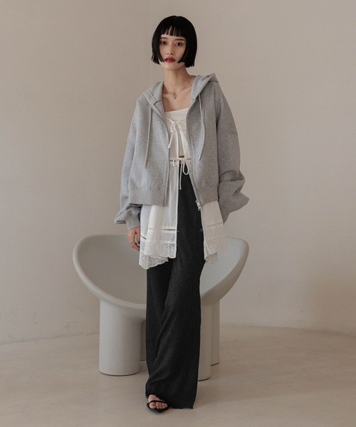 LOWRYS FARM（ローリーズファーム）の「2WAYコットンレースミニワンピース　492572（ワンピース・レディース・ブラック/アイボリー/ホワイト系その他/ブラック系その他・FREE）」の13枚目の写真