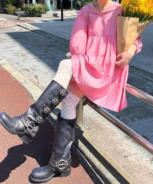 Alley Tokyo（アリートーキョー）の「セーラーミニワンピ（ワンピース・レディース・ピンク/サックスブルー/オフホワイト・FREE）」の21枚目の写真