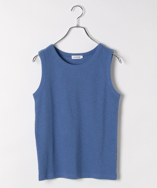 LEPSIM（レプシィム）の「スラブリブタンク2　242857（Tシャツ/カットソー・レディース・ブラック/レッド/ブルーパープル/アイボリー/ブルー/ブルー系その他・FREE）」の5枚目の写真