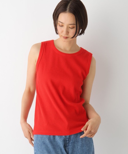 LEPSIM（レプシィム）の「スラブリブタンク2　242857（Tシャツ/カットソー・レディース・ブラック/レッド/ブルーパープル/アイボリー/ブルー/ブルー系その他・FREE）」の19枚目の写真