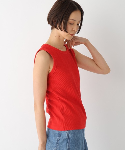 LEPSIM（レプシィム）の「スラブリブタンク2　242857（Tシャツ/カットソー・レディース・ブラック/レッド/ブルーパープル/アイボリー/ブルー/ブルー系その他・FREE）」の20枚目の写真