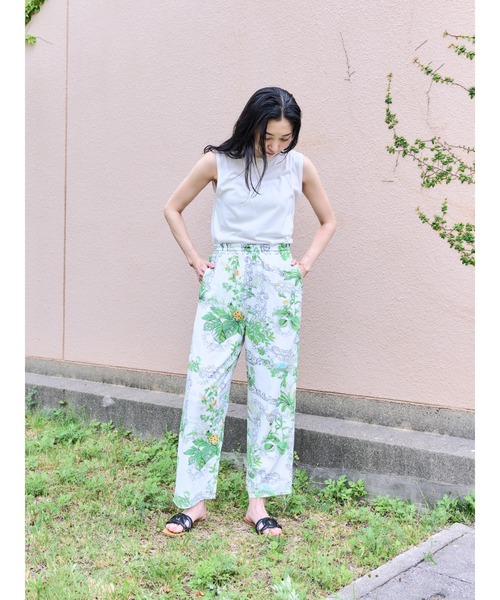 【hoss intropia】リーフプリントパンツ セール】【ZOZO限定!!!】リーフプリントパンツ（その他パンツ