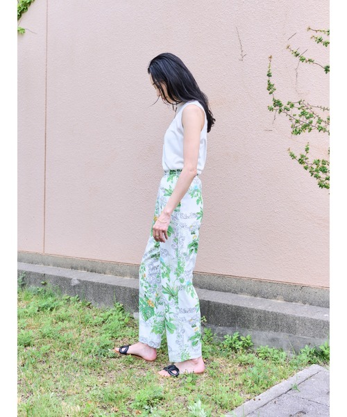 DOLLUPOOPS(ドールアップウップス)の「リーフプリントパンツ(その他パンツ・レディース・チャコールグレー/オフホワイト/グリーン・38)」の9枚目の写真